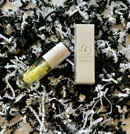 Kickin it with Karri Banana lip oil