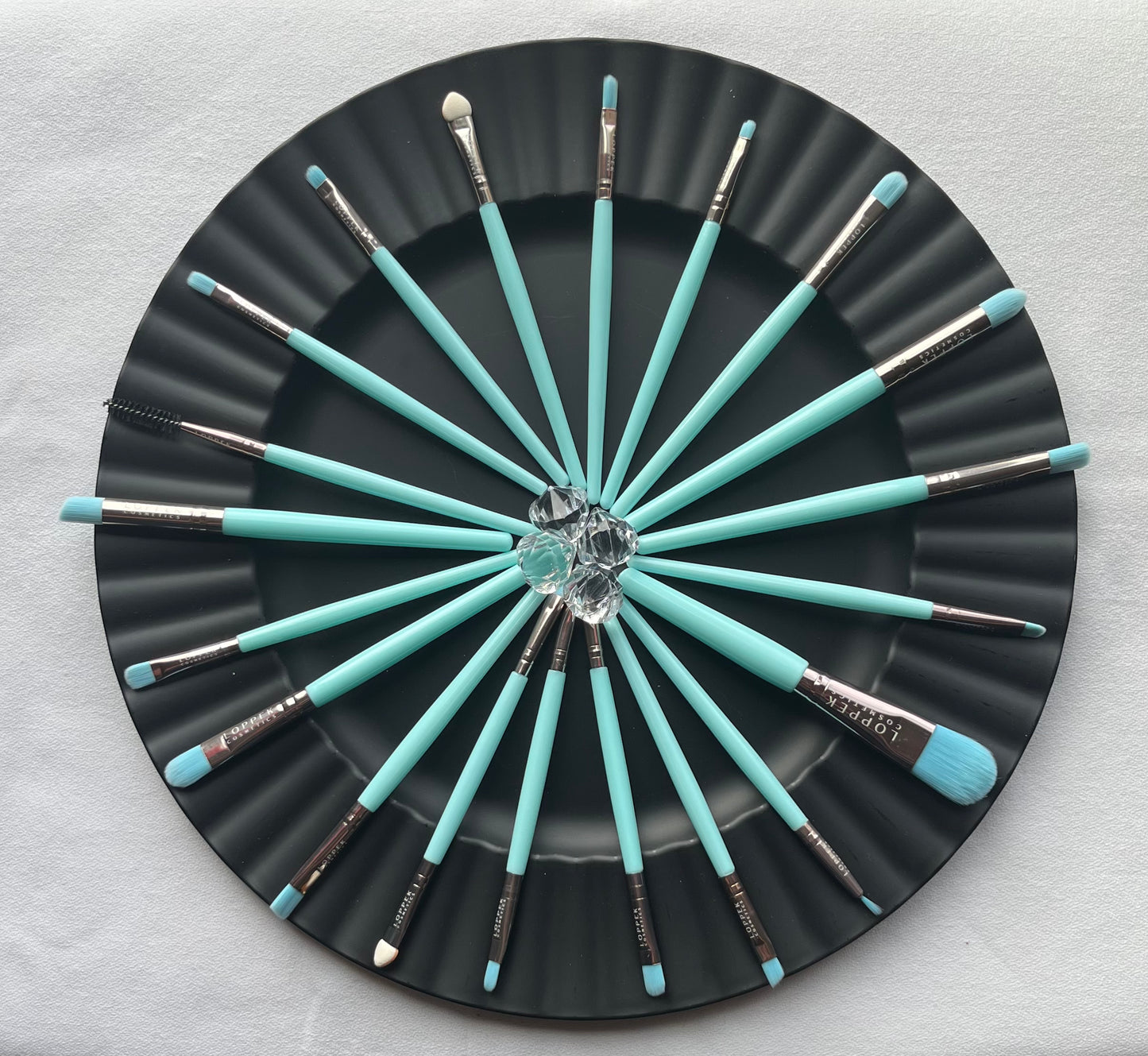 Loppek Cosmetic's 20 Piece Brush set with eyebrow brush