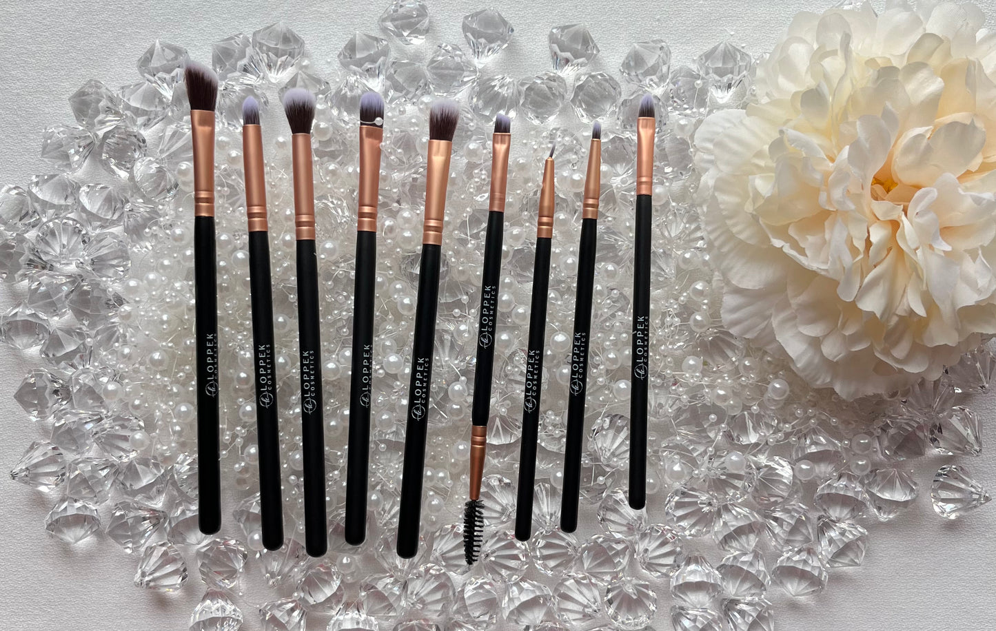 Loppek Cosmetic's 14 Piece Brush set w/bag