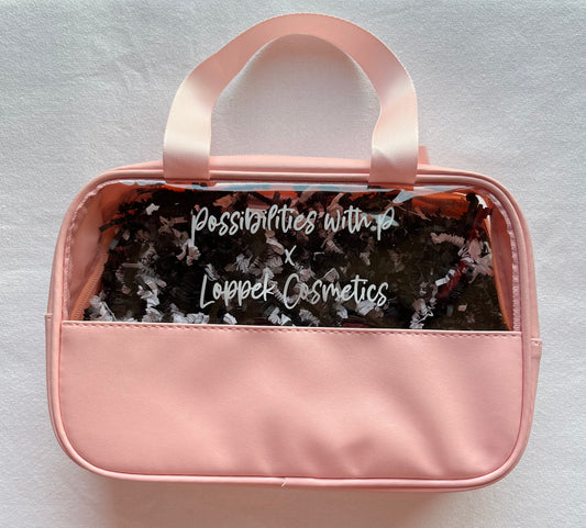 Loppek Cosmetics Makeup Bag Collaboration with Possibilities with P!!