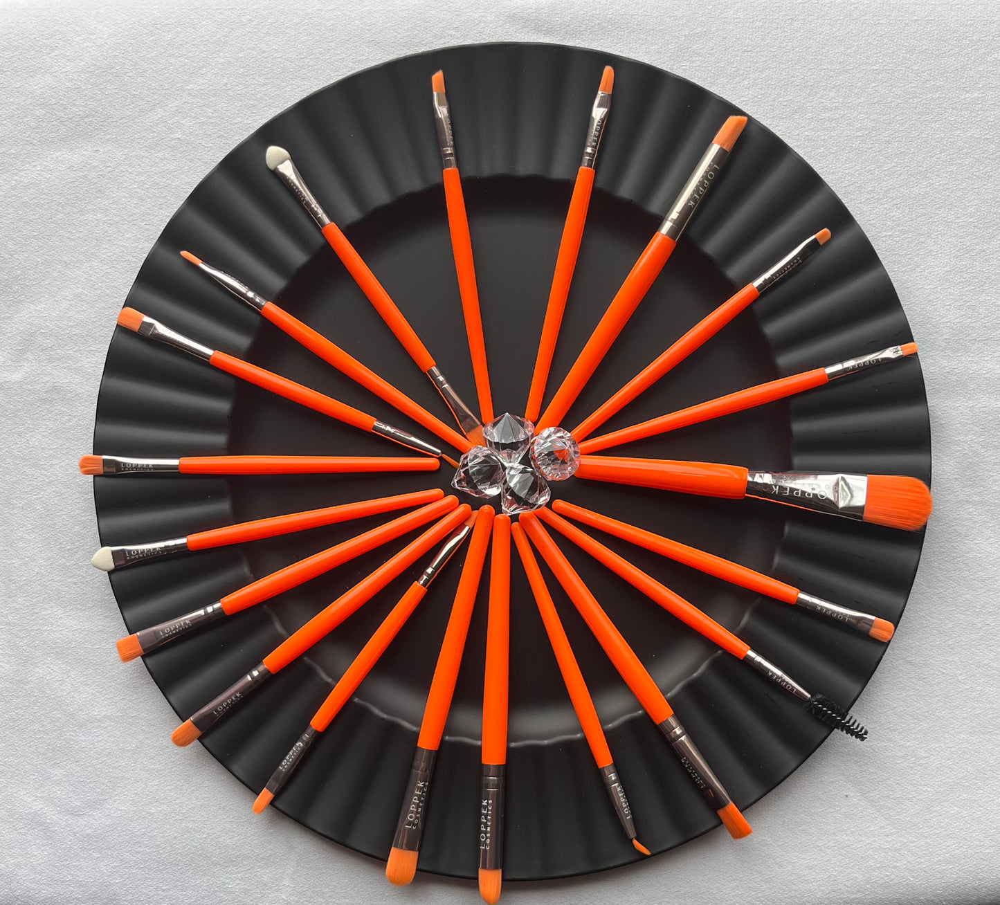 Loppek Cosmetic's 20 Piece Brush set with eyebrow brush